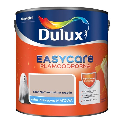 Dulux EasyCare Matt Latex Stain-resistant Paint 2.5l sentimental sepia