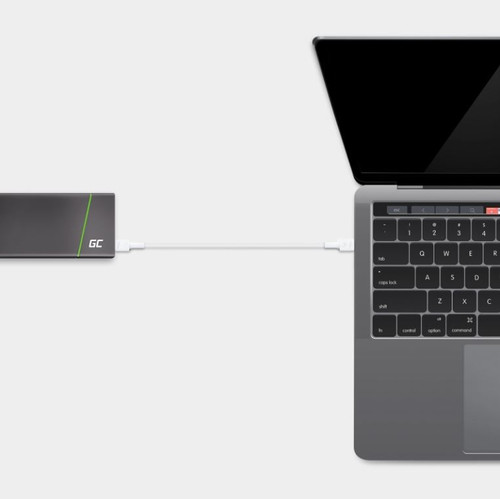 GREEN CELL Cable PowerStream USB-C to USB-C 2m, PD 60W, QC 3.0, white