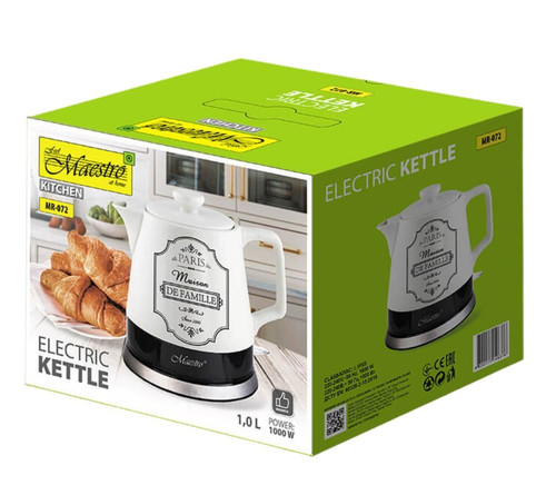Feel Maestro 1.0L Ceramic Electric Kettle "PARIS MAISON" MR-072