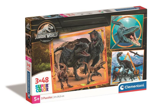 Clementoni Children's Puzzle Jurassic World 3x48 5+