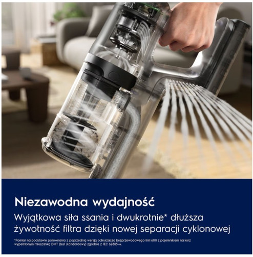 Electrolux Hygienic 600 EP61HB21UV Cordless Stick Vacuum Cleaner