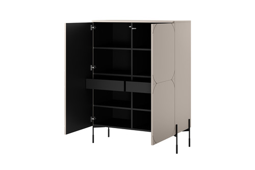 High Cabinet Sideboard Sonatia 120, cashmere