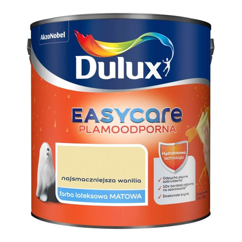 Dulux EasyCare Matt Latex Stain-resistant Paint 2.5l delicious vanilla