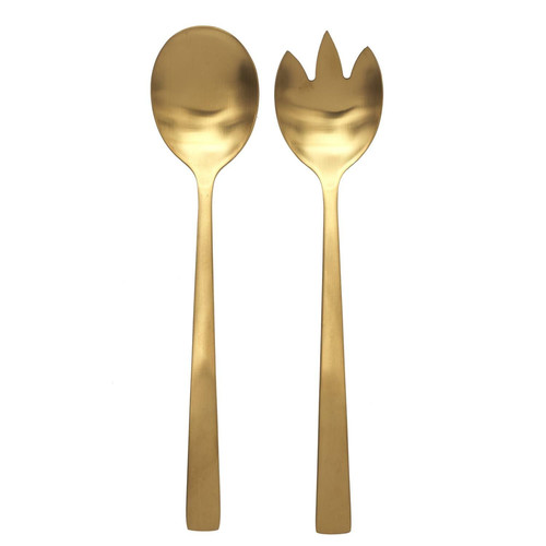 Salad Servers Serving Set Cutlery Copains, gold