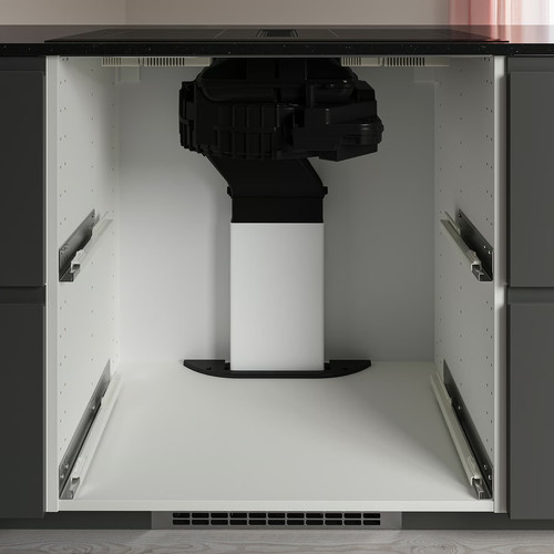 TÄCKNAN Ind hob/int extractor w recirc kit, IKEA 500/black