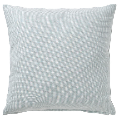 SANDTRAV Cushion cover, light blue/white, 45x45 cm