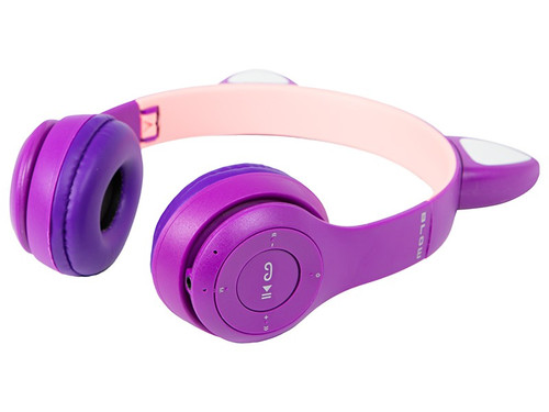 BLOW Wireless Headset for kids Bluetooth 5.0 LED, purple ears
