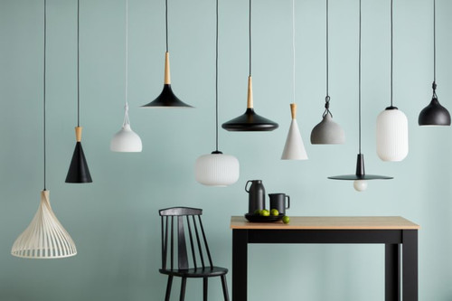 GoodHome Pendant Lamp Crozon E27, white