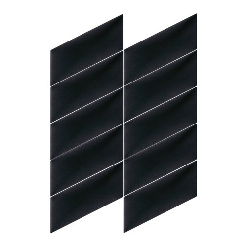 Upholstered Wall Panel Parallelogram Stegu Mollis 15x30cm L, black