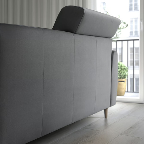 SLATORP 2-seat sofa, Hakebo dark grey