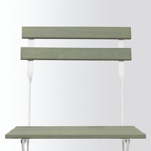 TÄRNÖ Table+2 chairs, outdoor, white/green