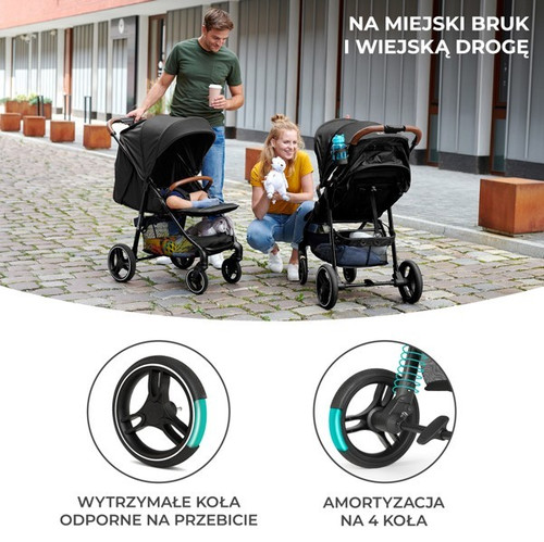 Kinderkraft Stroller Buggy Pushchair Grande Plus, pink, 0-22kg