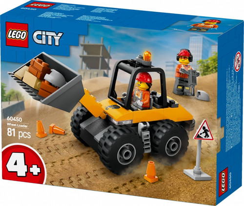 LEGO City Yellow Construction Wheel Loader 4+