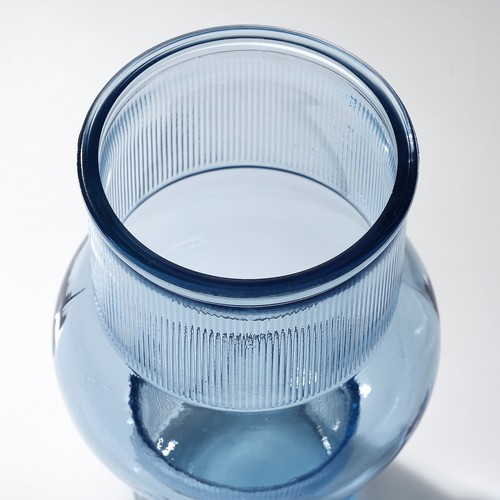 MYRMOSAIK Vase, blue, 17 cm