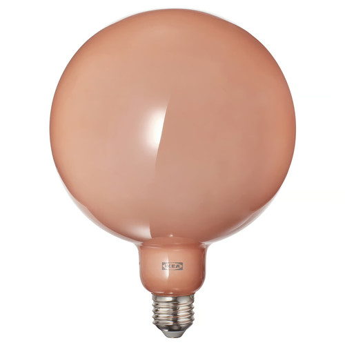 MOLNART LED bulb E27 150 lumen, globe orange-pink, 150 mm