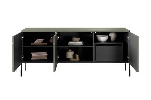 TV Cabinet with Drawer Sonatia 150, olive