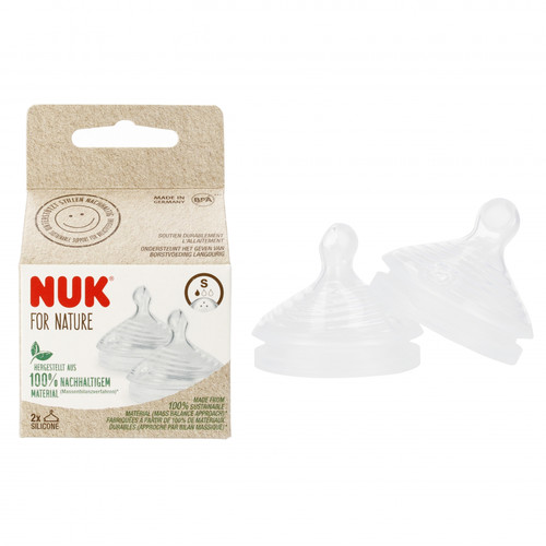 NUK For Nature Silicone Teat Size S 2pcs