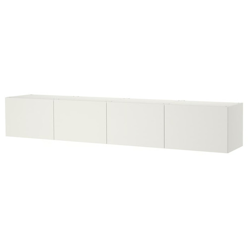 PLATSA Wall storage, white Fonnes, white, 240x42x40 cm