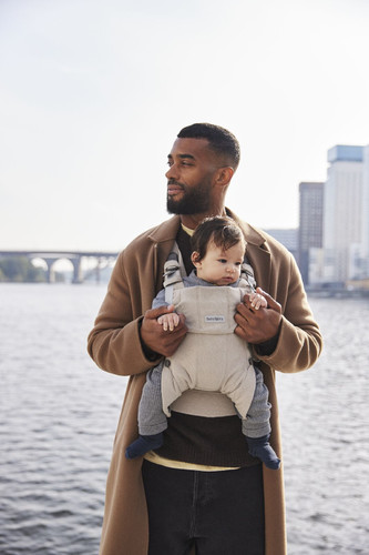 BABYBJORN Baby Carrier Harmony, Woven, Light Beige mélange, 0-3y