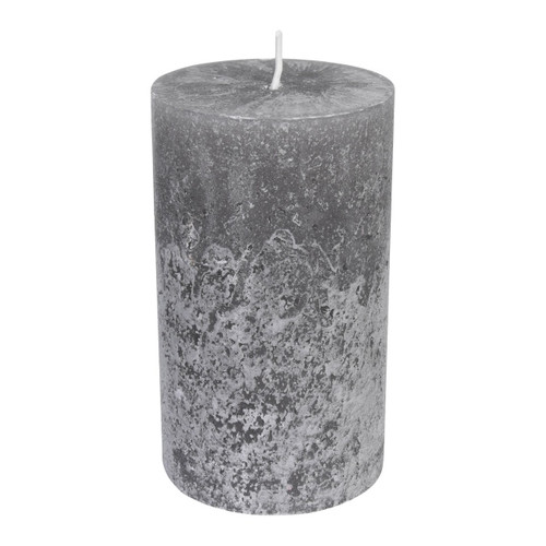 Rustic Candle 12cm, grey