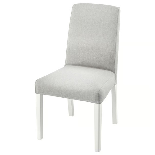 BERGMUND Chair, white, Orrsta light grey
