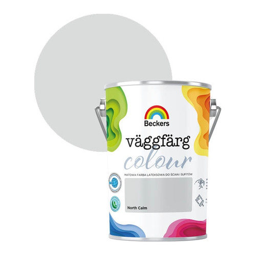 Beckers Matt Latex Paint Vaggfarg Colour 5l north calm