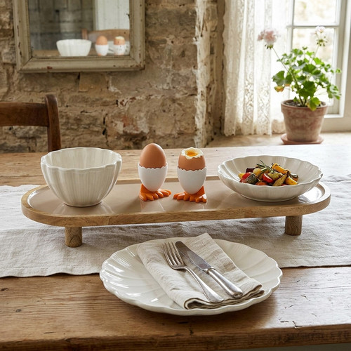 Ceramic Dinner Plate 27cm, cream