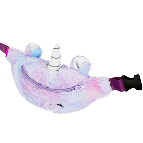 Starpak Plush Waist Bag Fanny Pack Unicorn, purple