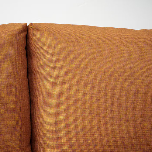 FRIHETEN 3-seat sofa-bed, Faringe brown-orange