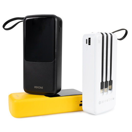 WEKOME Power Bank Powerbank 20000mAh USB-C/Ligthning/MicroUS