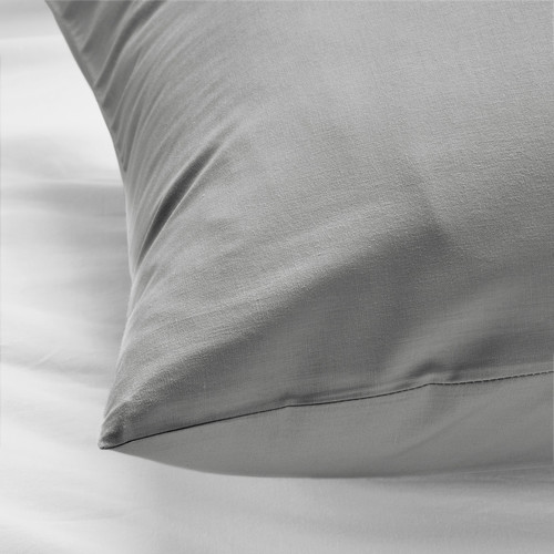 NONNEA Anatomical pillowcase, light grey, 40x140 cm