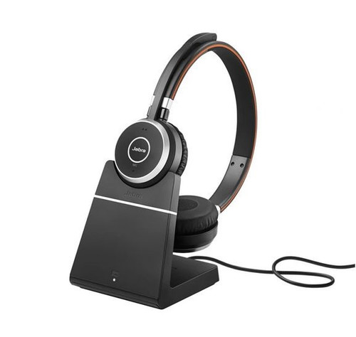 Jabra Headset Headphones Evolve 65 TE Link 390a MS Stereo Stand