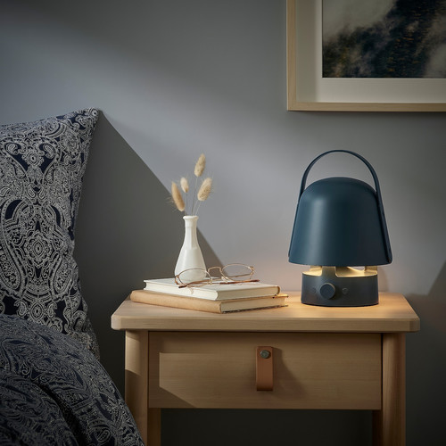 VAPPEBY Bluetooth speaker lamp, outdoor/blue