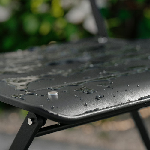 SUNDSÖ Folding chair, anthracite outdoor