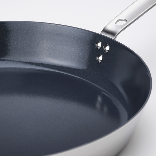 HEMKOMST Frying pan, stainless steel/non-stick coating, 32 cm