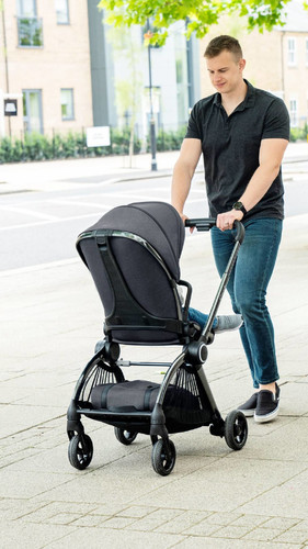 iCandy Pushchair and Carrycot CORE, dark grey, complete bundle