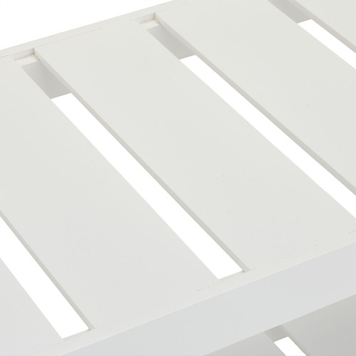 Shoe Shelf Rack, whie/bamboo