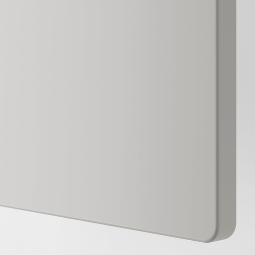 SMÅSTAD / PLATSA Storage combination, white/grey, 120x42x123 cm