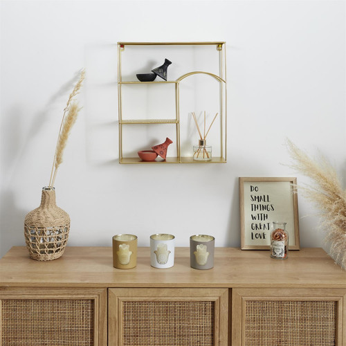 Shelving Unit Alia, gold