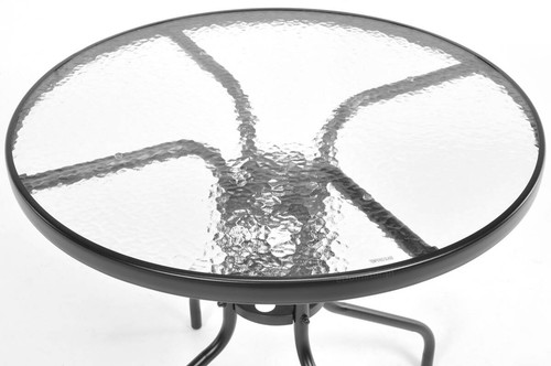 Elegant Outdoor Table with 2 Chairs, Duo 80 cm, grey