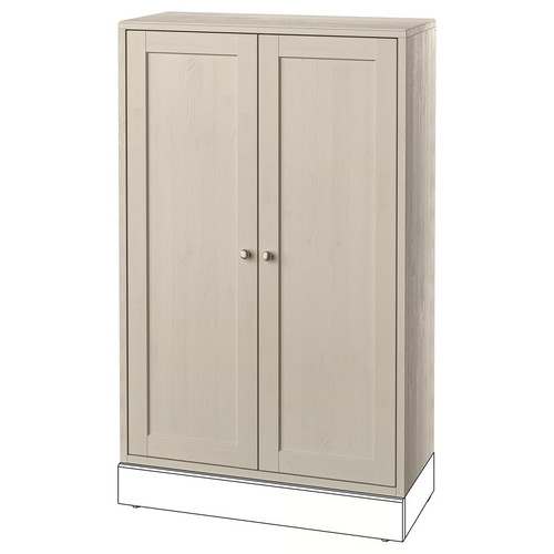 HAVSTA Cabinet, grey-beige, 81x35x123 cm