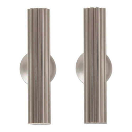 GoodHome Cabinet Handle Sumac T, silver, 2 pack