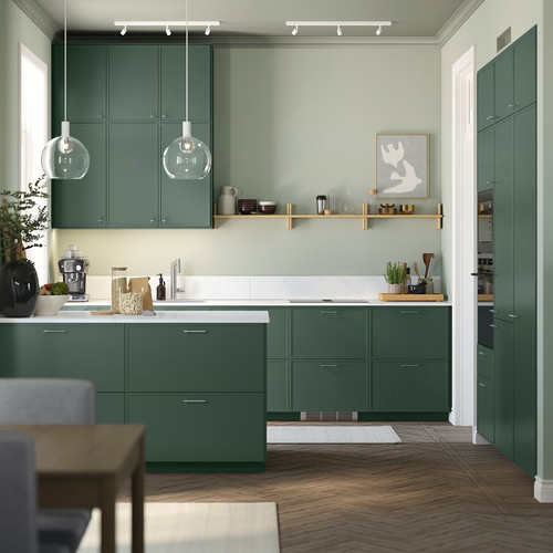 ASPUDDEN Door, dark grey-green, 40x80 cm
