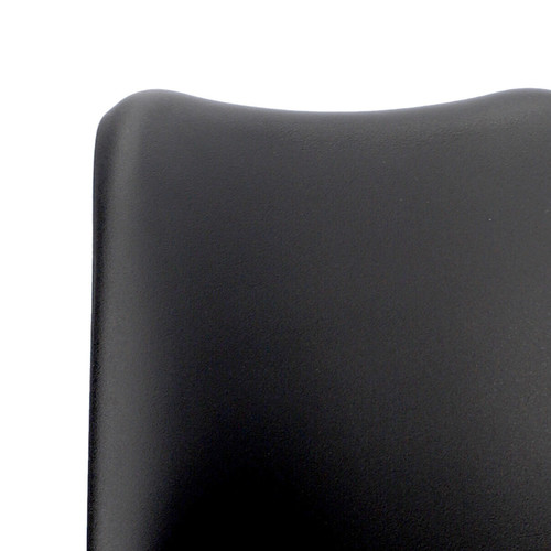 Chair Eris, 1pc, PP/faux leather, black/chrome