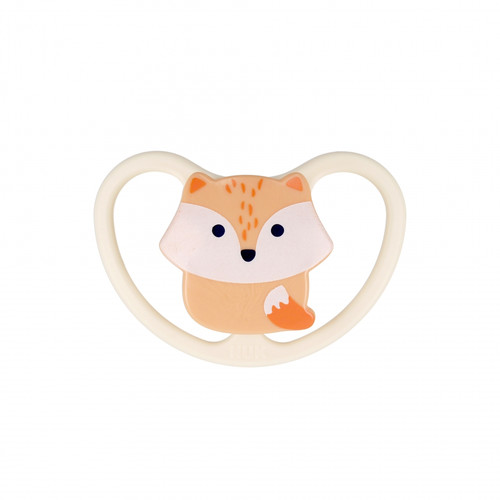 NUK Soother Pacifier Space 0-6m, cat/hedgehog