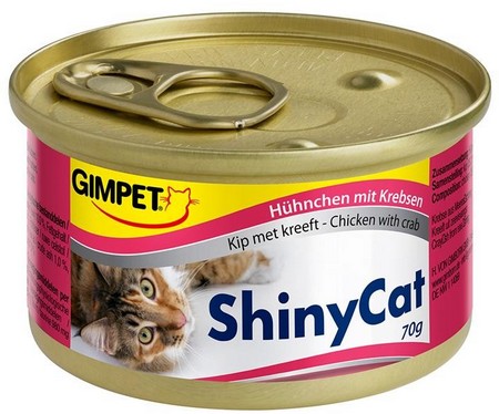 Gimpet Shinycat Cat Food Chicken with Crabs in Jelly 70g