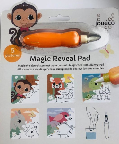 Joueco Magic Reveal Pad Water Colouring Book The Wildies Family 3+