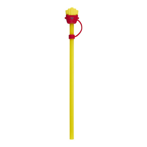 Reusable Plastic Straw Set (4 Pieces) Fast Food