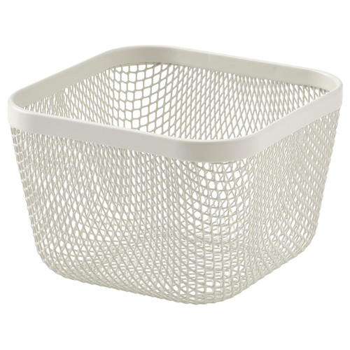 IKEA 365+ Food storage basket, metal/white, 14x14x10 cm