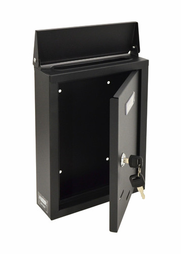Basic Wall-Mount Letterbox, Black, 300x200x65mm